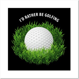 Golf Ball In The Grass Posters and Art